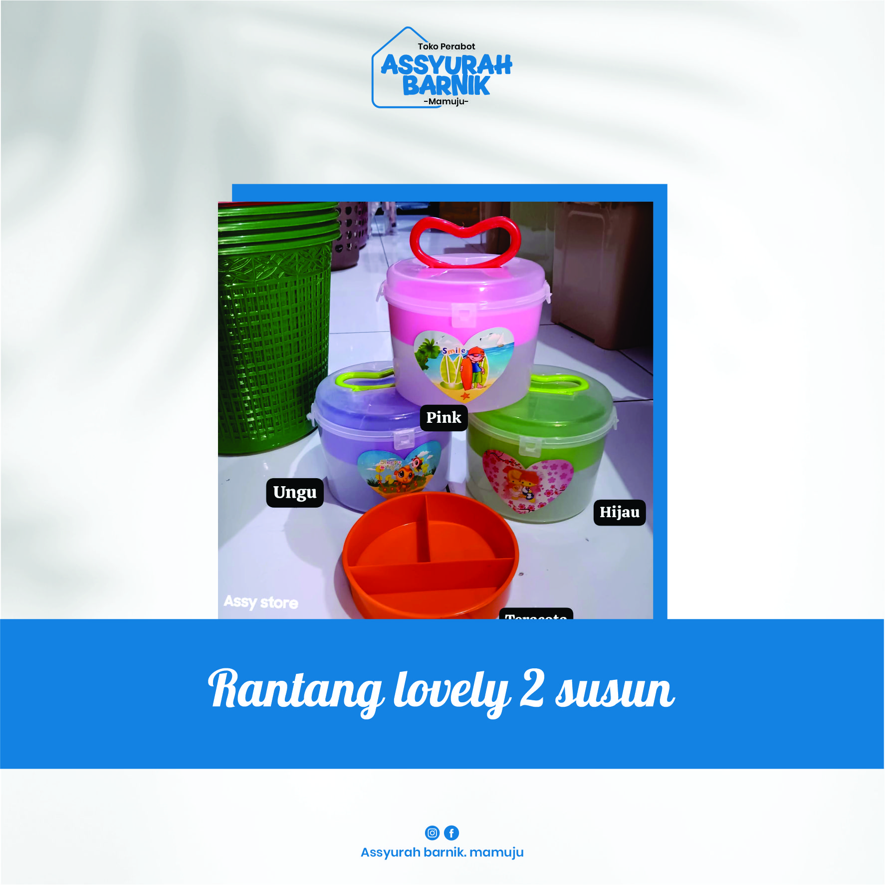 Rantang lovely 2 susun