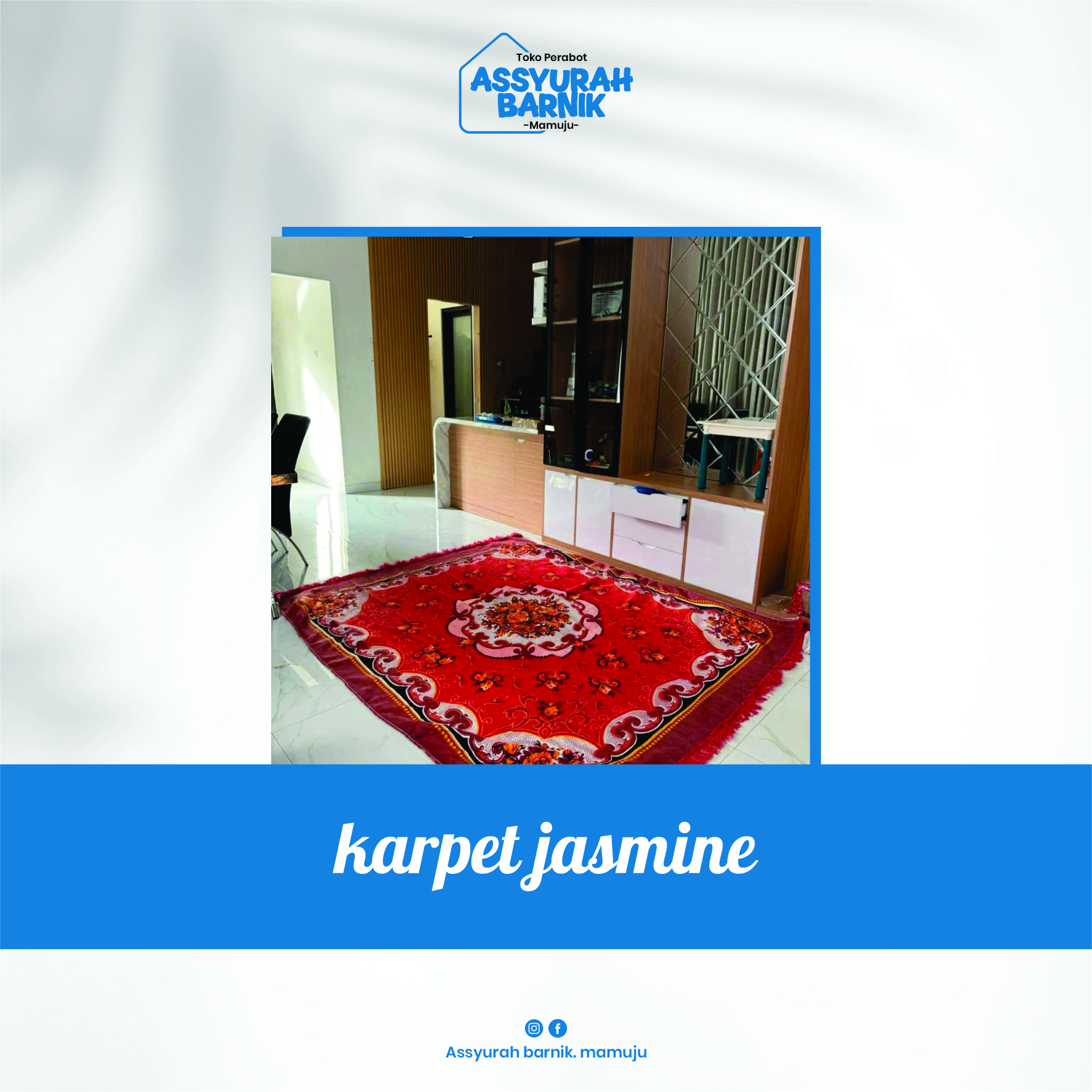 karpet jasmine ukuran