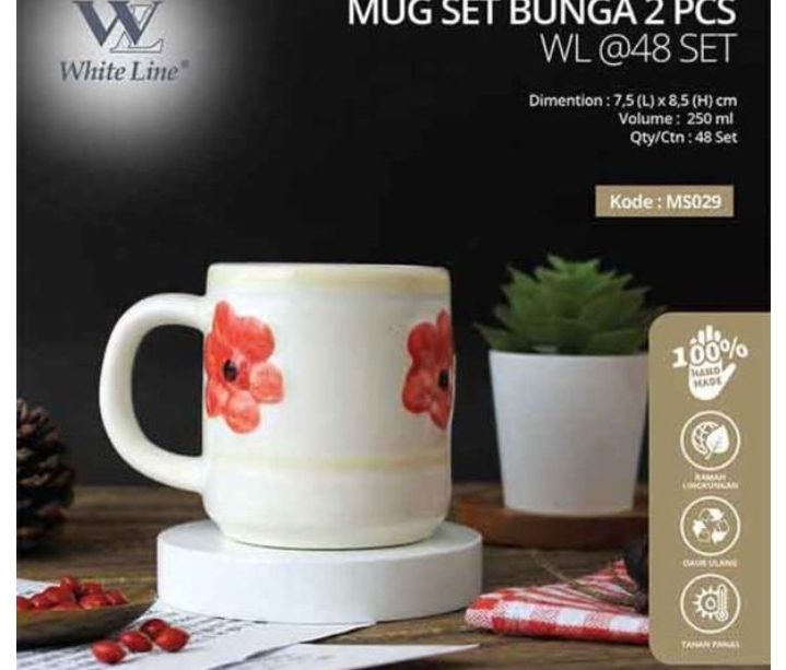 Mug keramik isi 2 LOVE / PERSIA