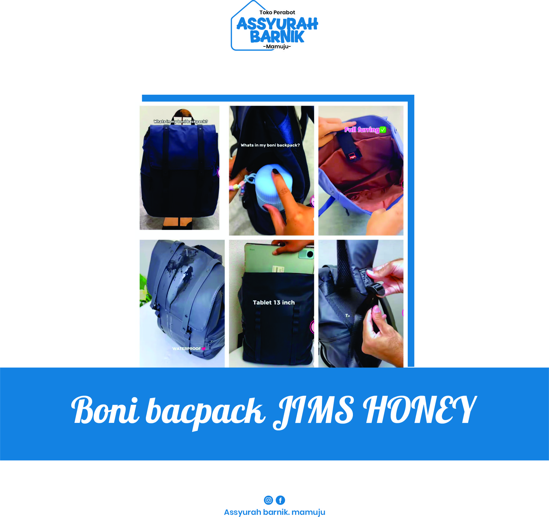 Ramsel Boni bacpack JIMS HONEY