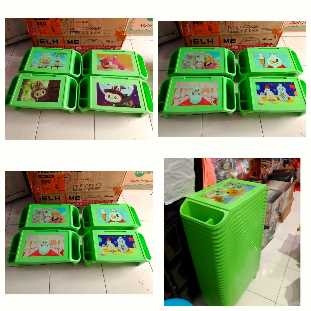 Meja belajar plastik