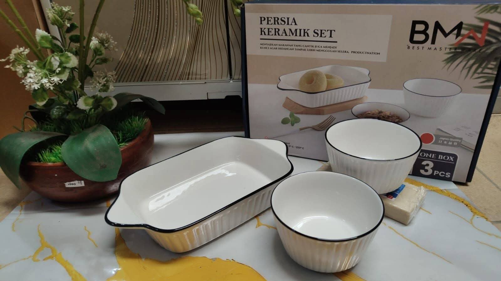 Keramik Persia mangkok hampers isi 3