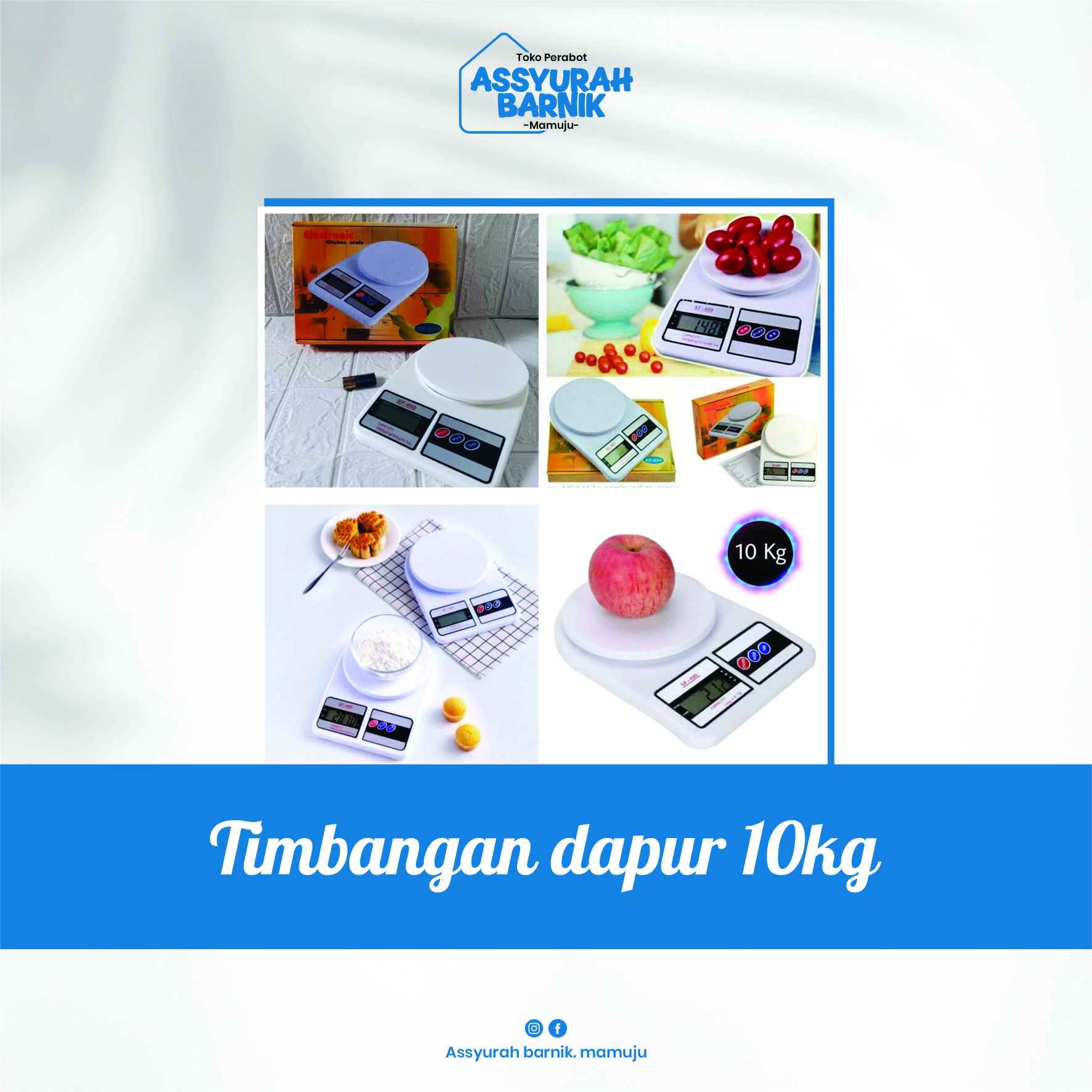 Timbangan dapur 10kg