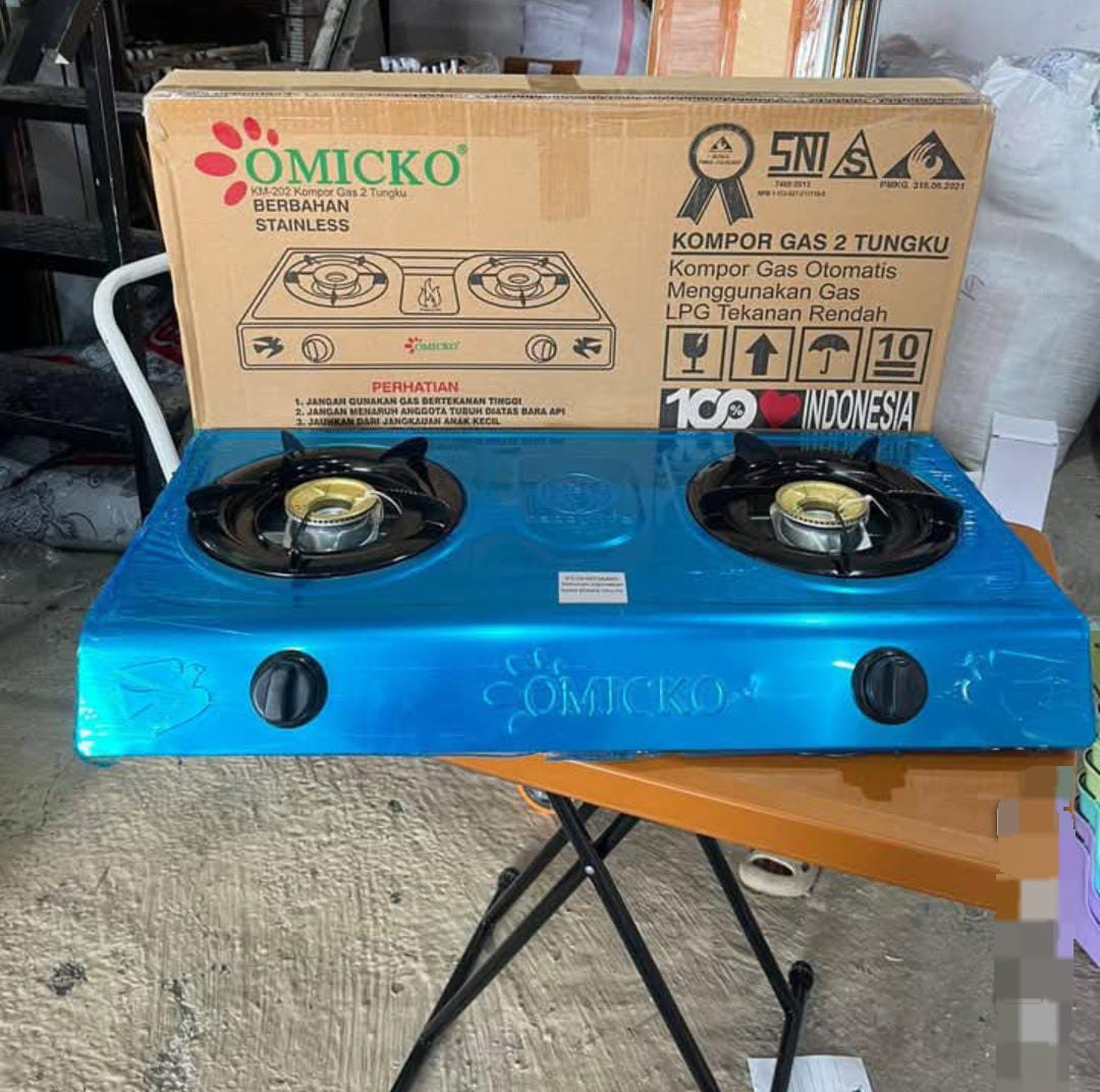 Kompor gas 2 tungku omiko