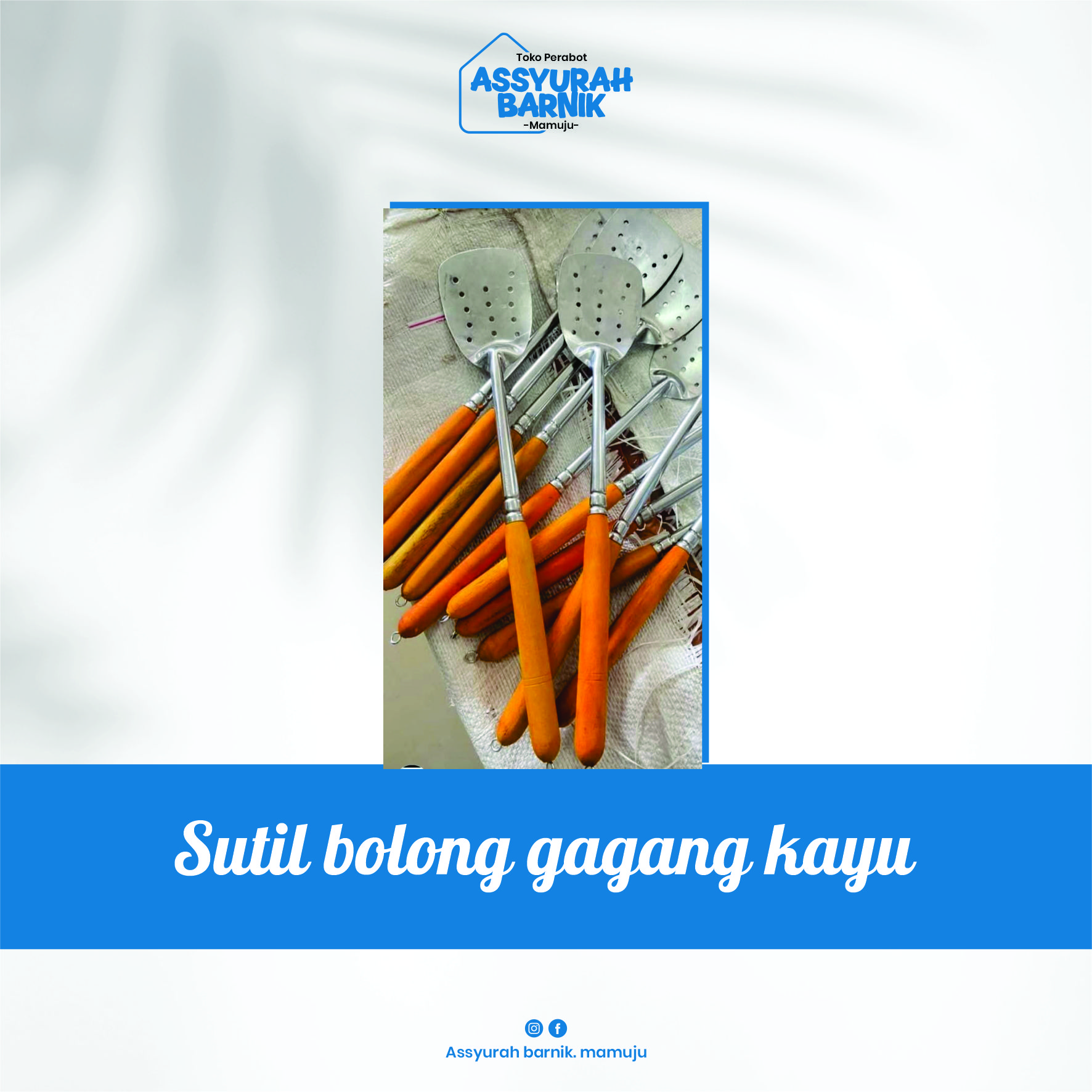Sutil bolong gagang kayu