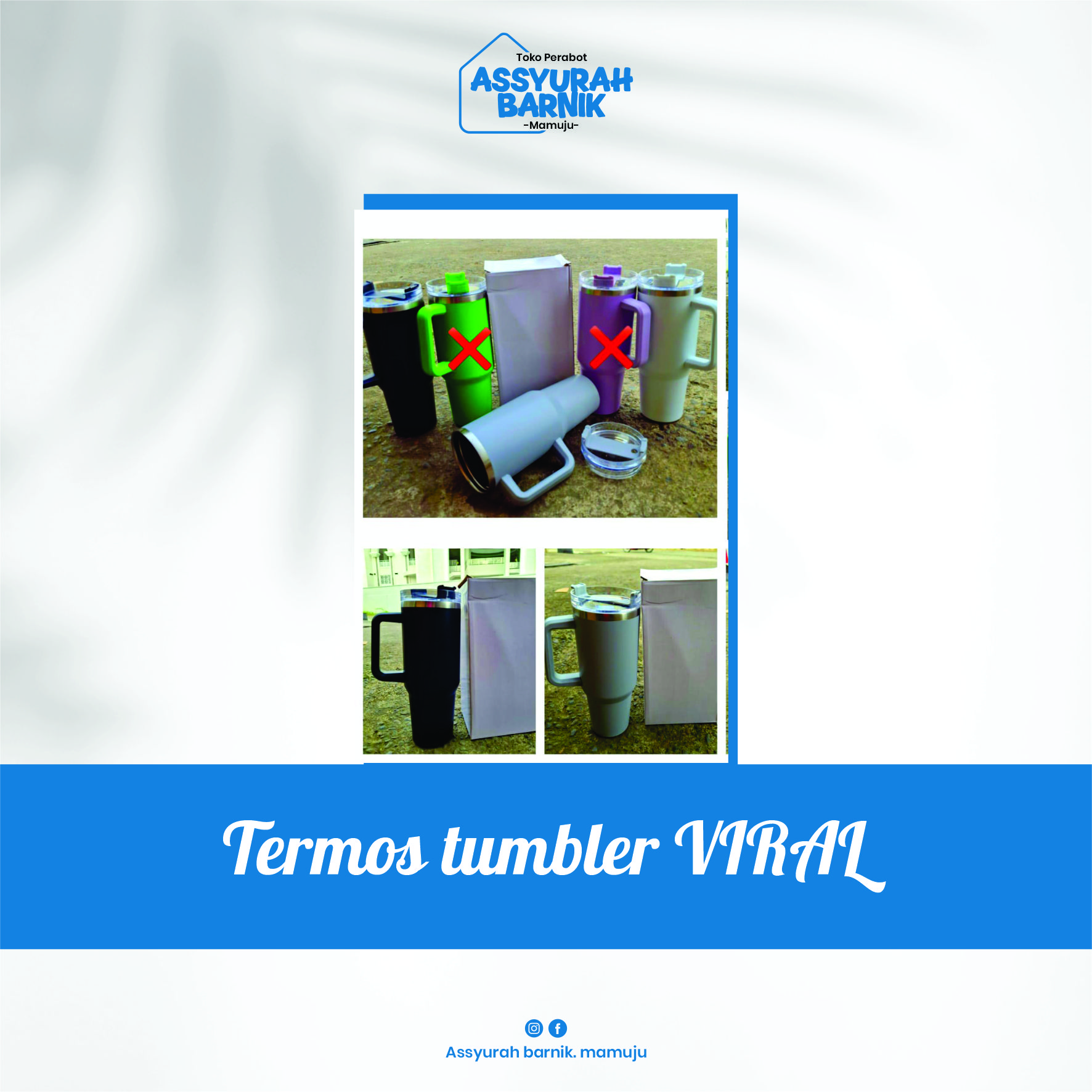 Termos tumbler VIRAL gagang