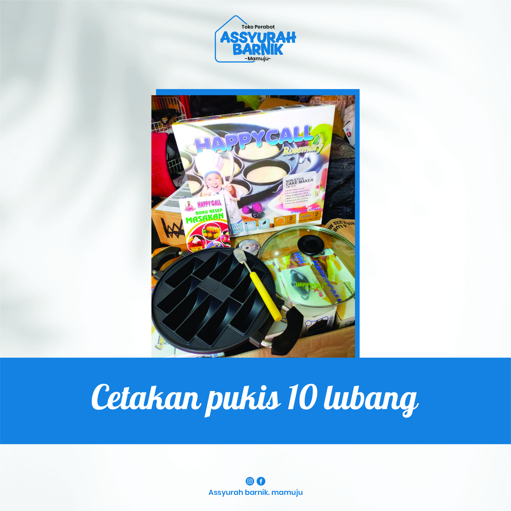 Cetakan pukis 10 lubang happy call