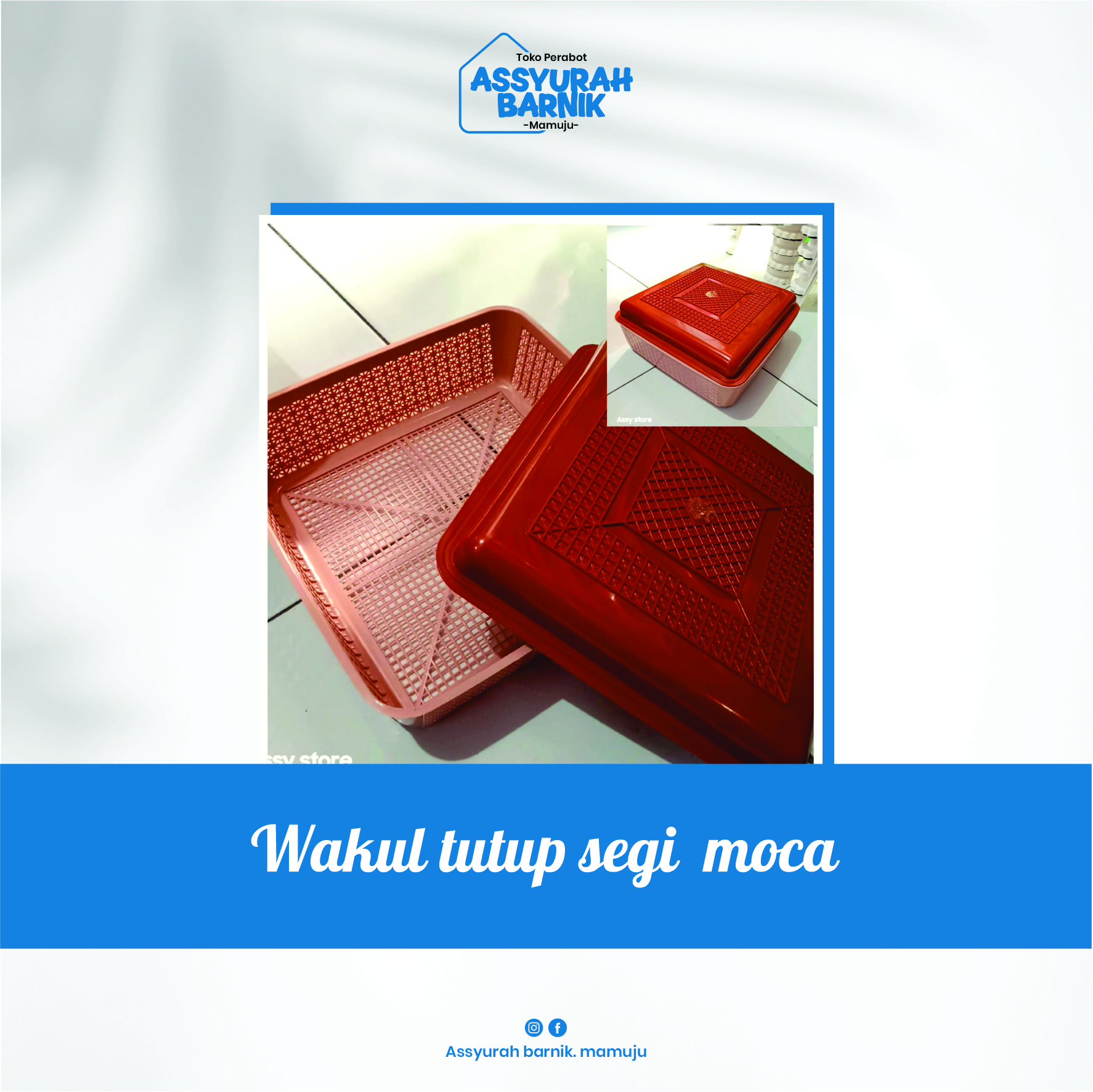 Wakul tutup segi moca