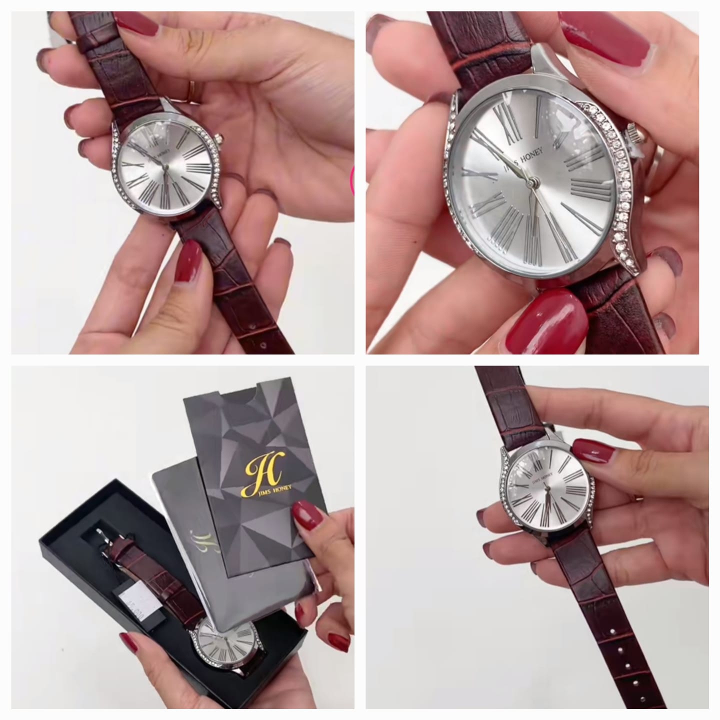 Jam tangan kristal coklat jims honey