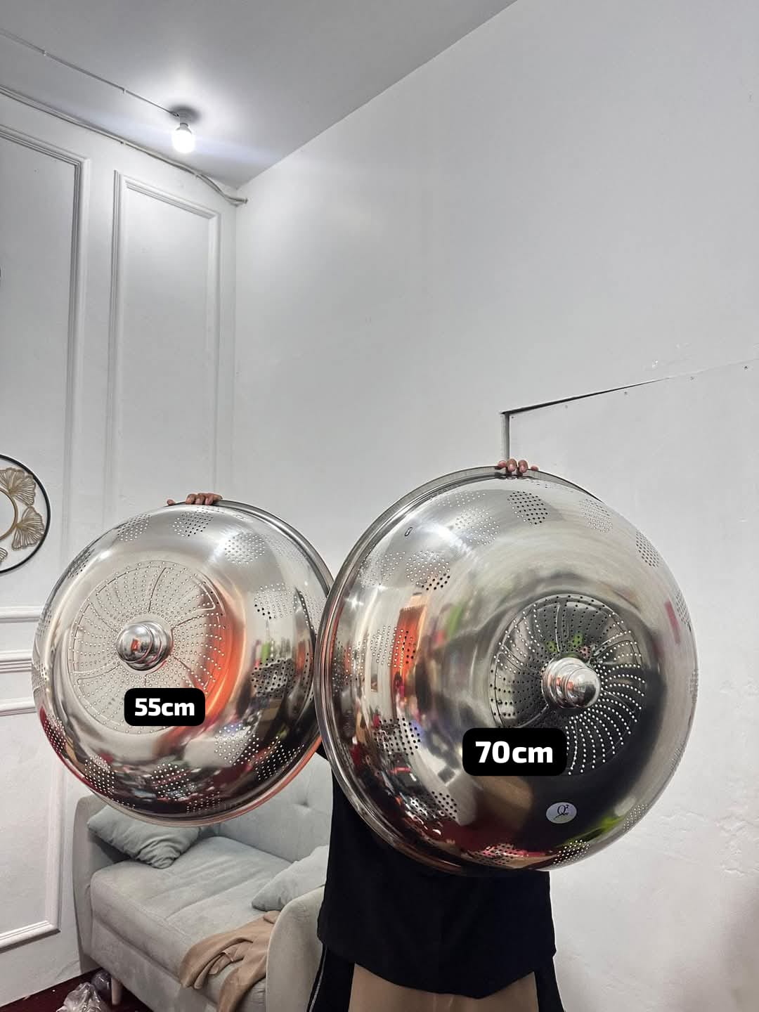 Tudung saji bundar  70cm stenlis