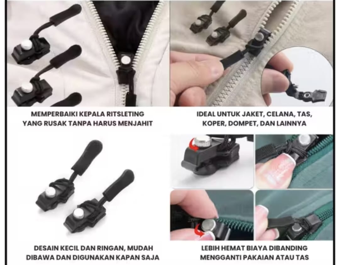 Zipper resleting 4pcs
