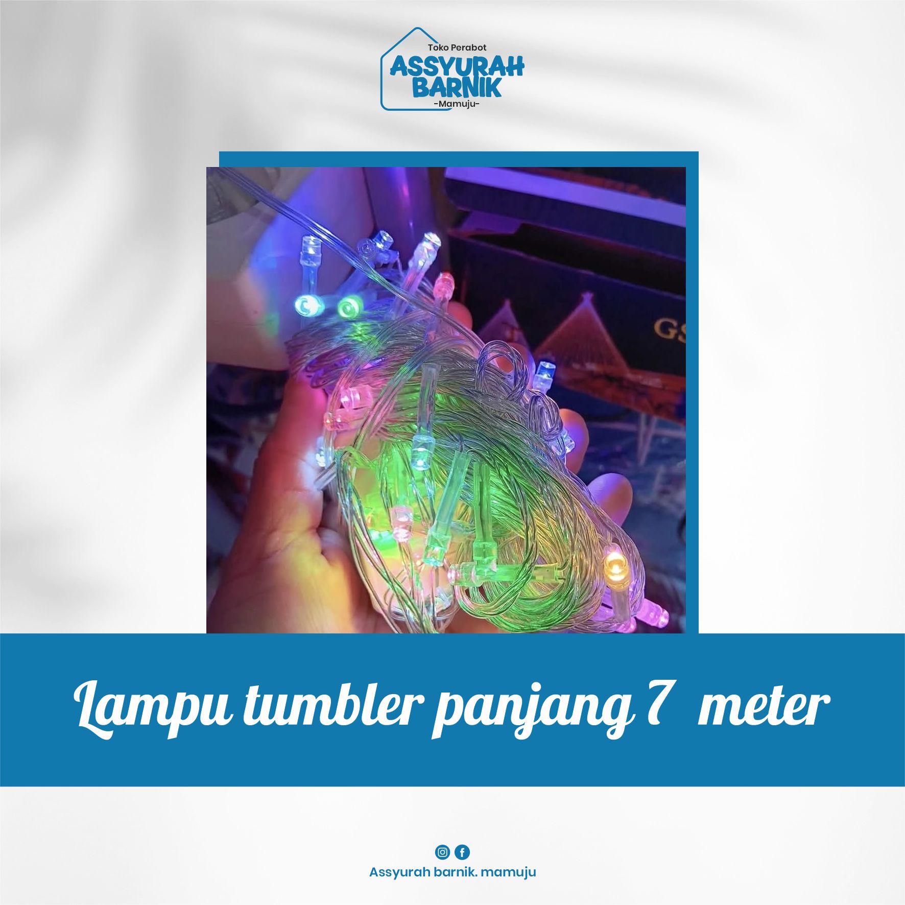 Lampu tumbler panjang 7  meter