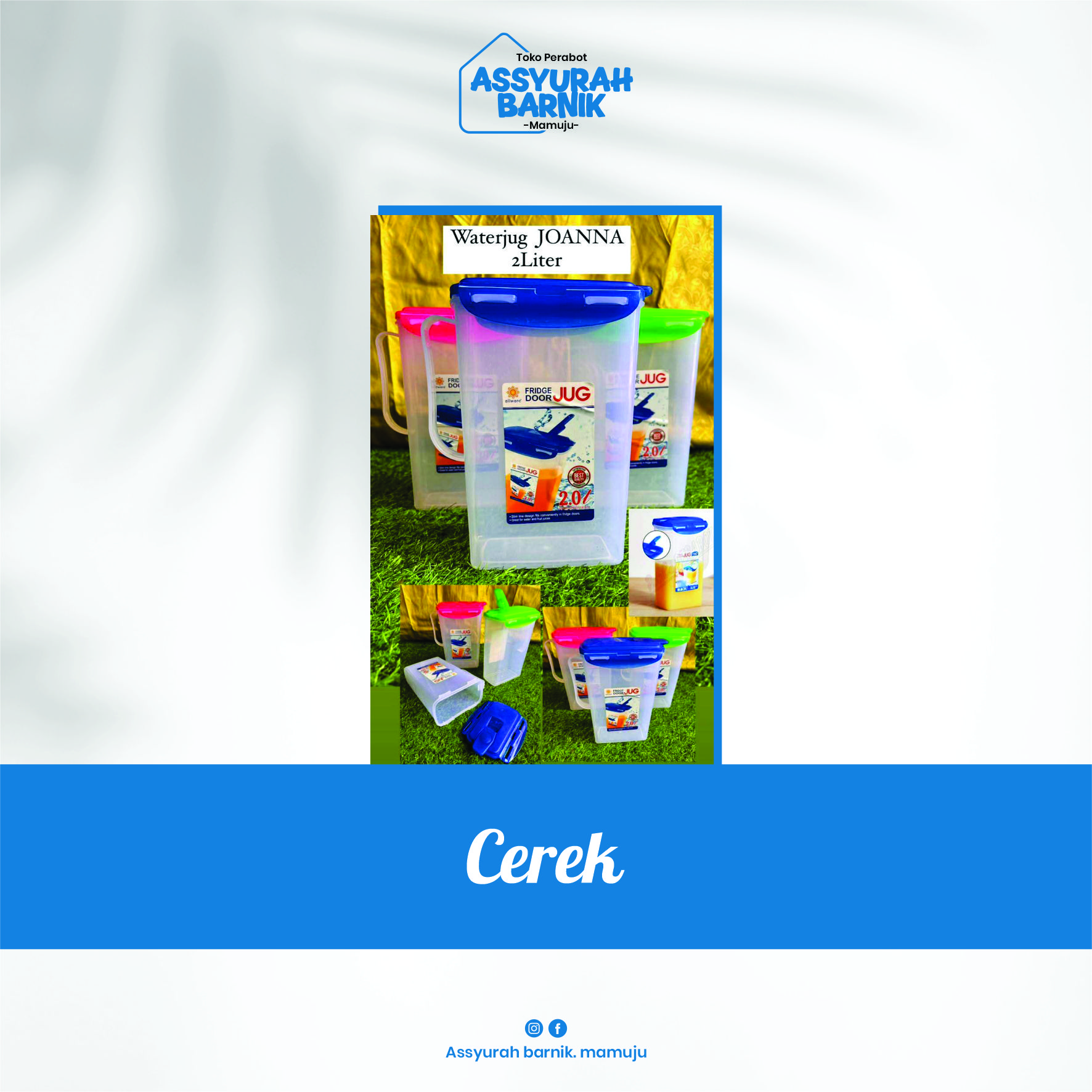 Cerek waterjug joanna kapasitas 2liter