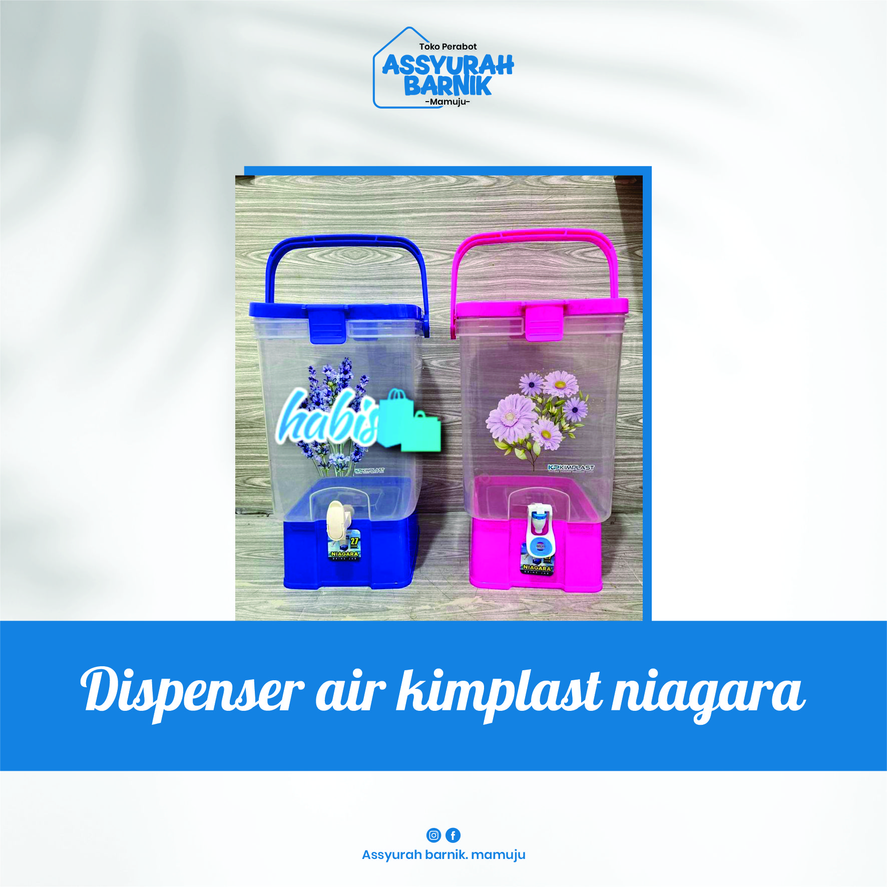 Dispenser air kimplast niagara 27 liter