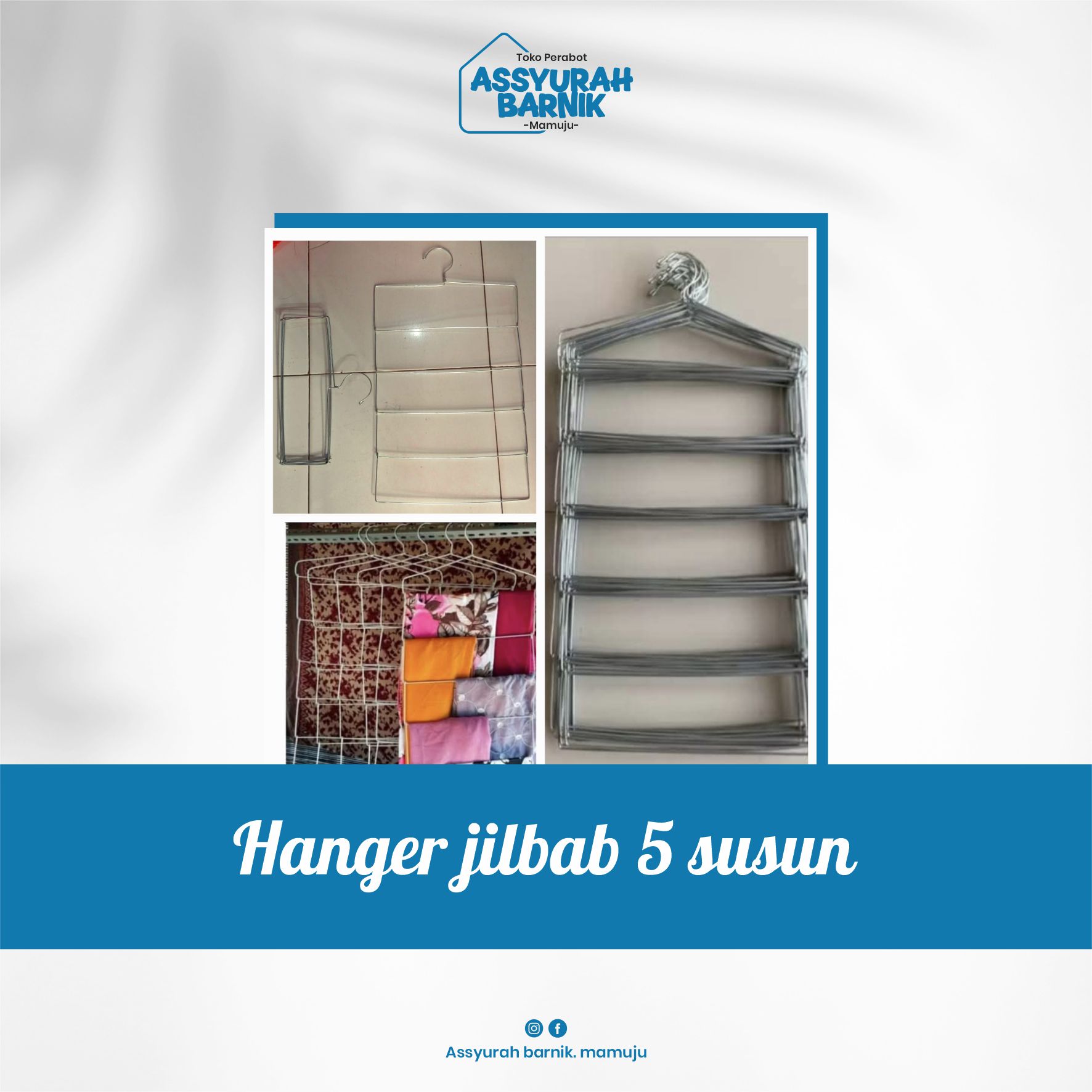 Hanger jilbab 5 susun