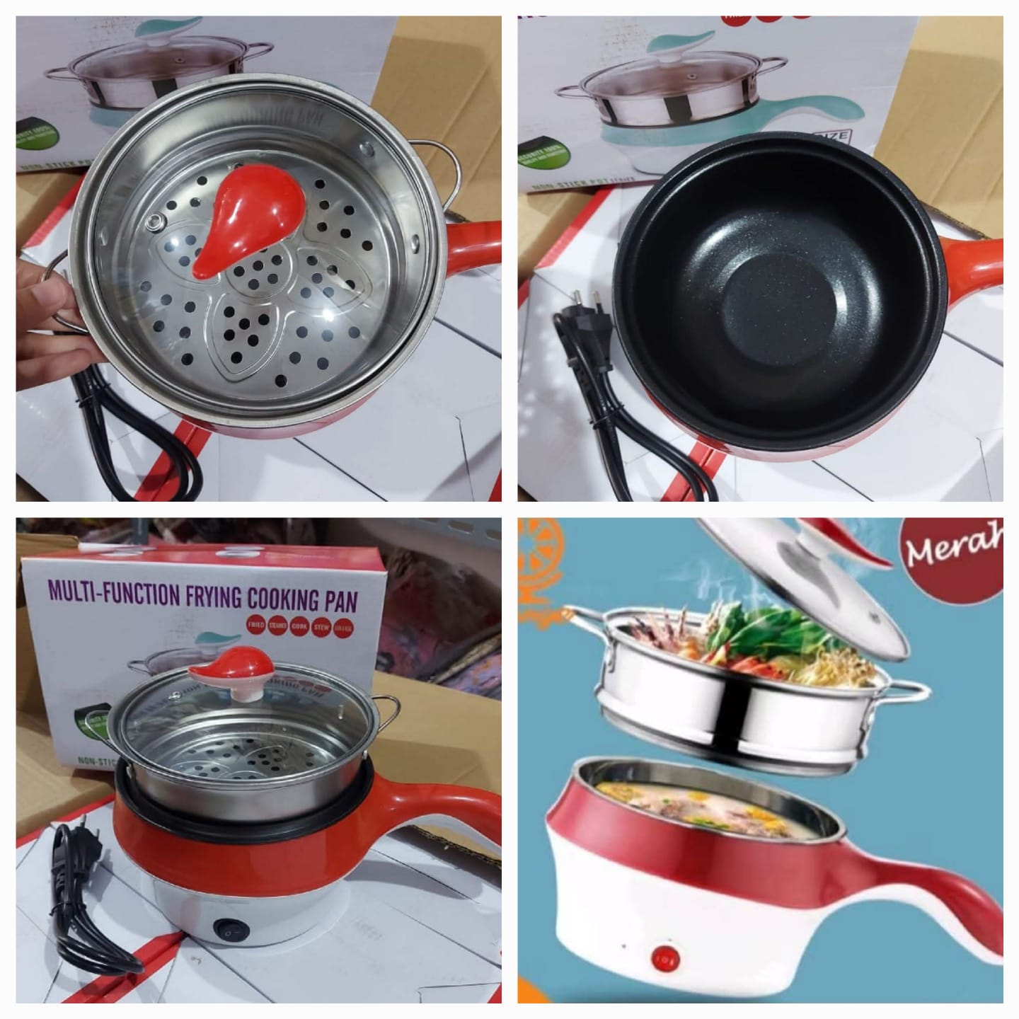 Panci listrik merah